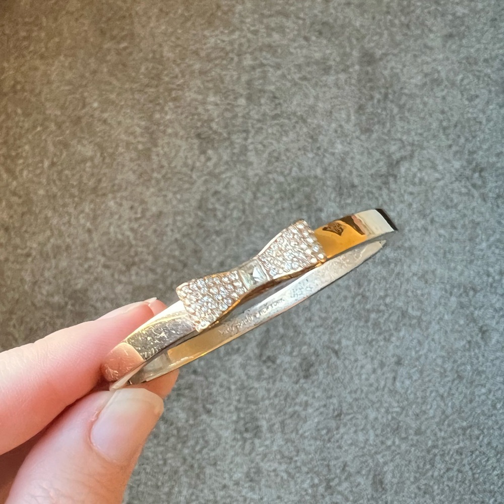 Gold Kate spade bow bracelet